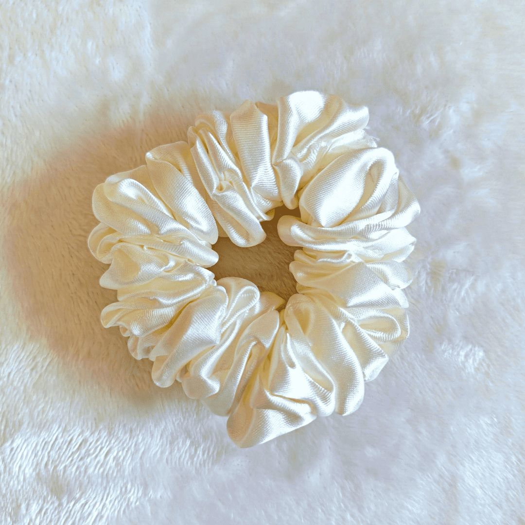 White Scrunchies